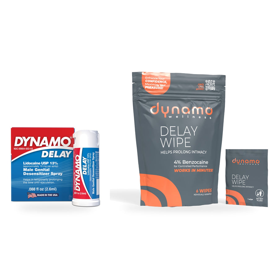 Try Both Starter: Dynamo Delay To Go + Delay Wipes
