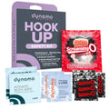 Hook Up Safety Kit: vibrating ring, condoms, lube foils and intimate wipes