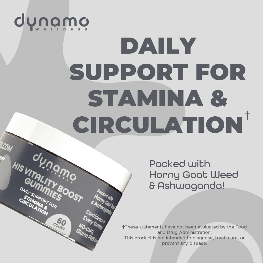 His Vitality Gummies: Daily Energy & Performance Support (30 Servings)